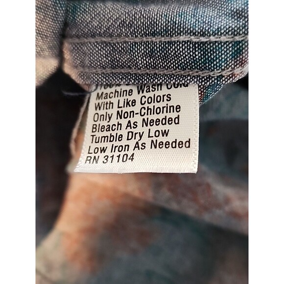 Chip & Pepper California XL Summer Aloha Hawaiian Button Blue Short Cotton - Picture 11 of 11